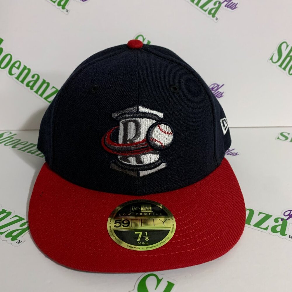 New Era 59Fifty Hat MiLB Rome Braves Baseball Fitted Cap Low Profile 7 1/8